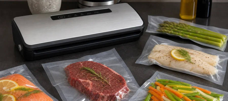 Sous-vide-Rezepte mit Vakuumierer fuer zarte Fleisch-, Fisch- und Gemuesegerichte